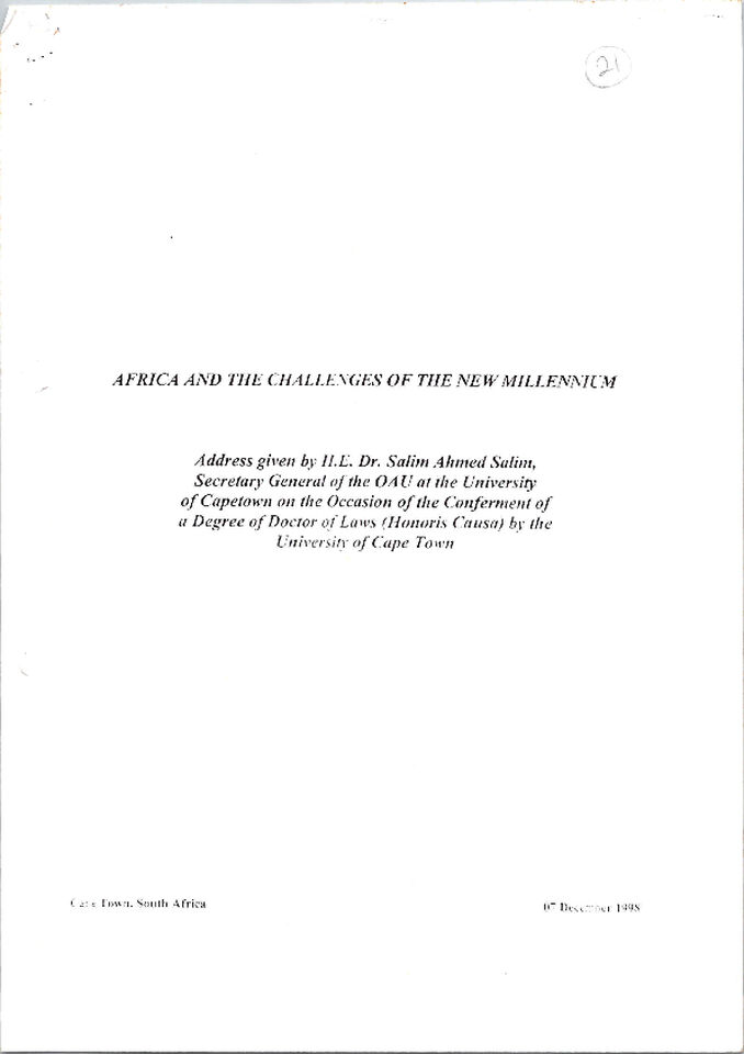 On-the-Occasion-of-the-Conterment-of-a-Degree-of-Doctor-of-Laws-Honoris-Causa-by-the-University-of-Cape-Town-Africa-and-the-Challenges-of-the-New-Millennium.pdf