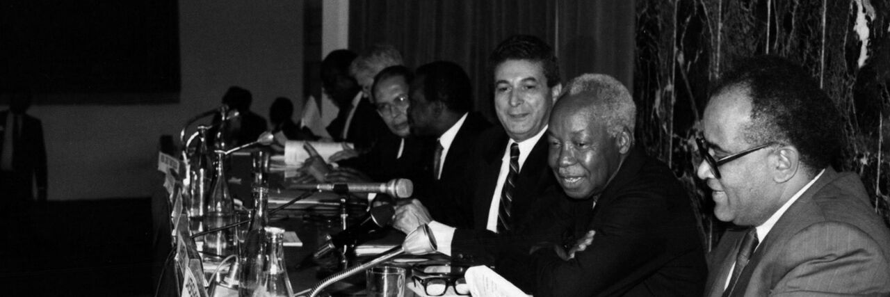 Salim Ahmed Salim is a Tanzanian politician and diplomat who has worked in the international diplomatic arena since the early 1960s